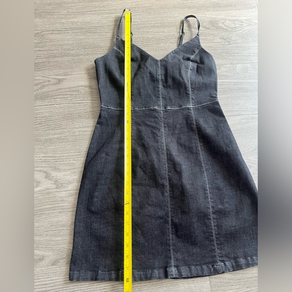 Urban Outfitters Contrast Stitch Denim Dress Size Medium - Picture 5 of 9